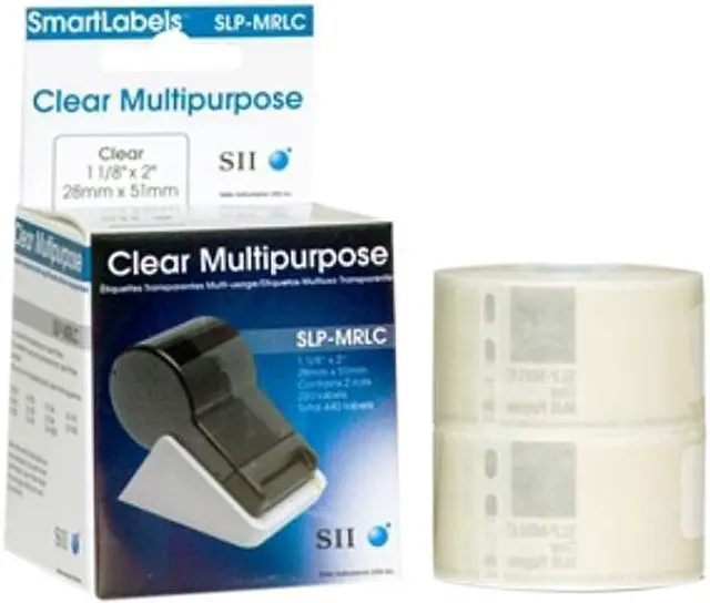 Main image of Seiko Self-Adhesive Multiuse Labels, 1-1/8 x 2, White, 440/Box
