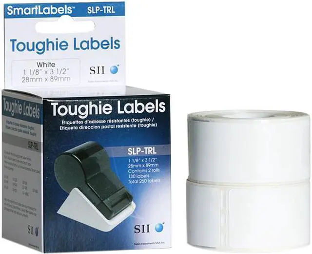 Main image of Seiko SmartLabel SLP-TMRL Toughie Multipurpose Label
1.12" Width x 2" Length - 220/Roll - 0.79" Core - 2 Roll - White
