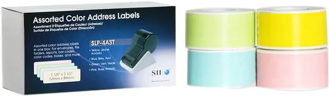 Main image of Seiko SLP-4AST Assorted Color Labels for Smart Label Printers