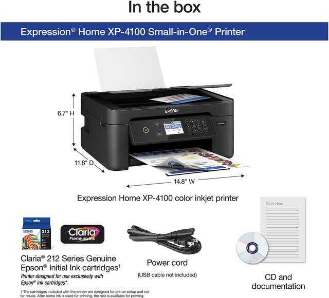 Alt view image 5 of 8 - Epson Expression Home XP-4100 Wireless Color Printer with Scanner and Copier