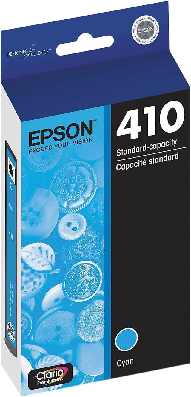 Alt view image 2 of 2 - EPSON Claria Premium 410 T410220-S Ink Cartridge Cyan