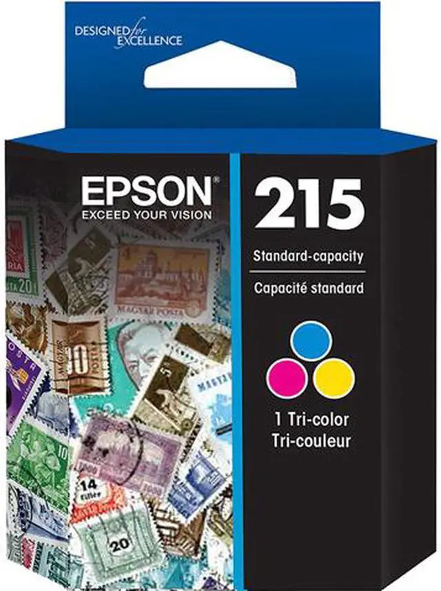 Main image of EPSON 215 T215530-S Standard Capacity Ink Cartridges Tri-Color (Cyan, Magenta, Yellow)