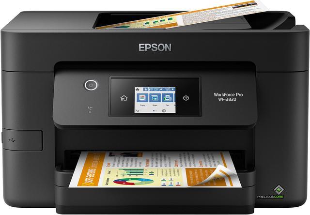 35-page Printing, Tray Auto WorkForce Pro 2-sided Printer and ADF, All-in-One Color WF-3820 Paper Epson 2.7\