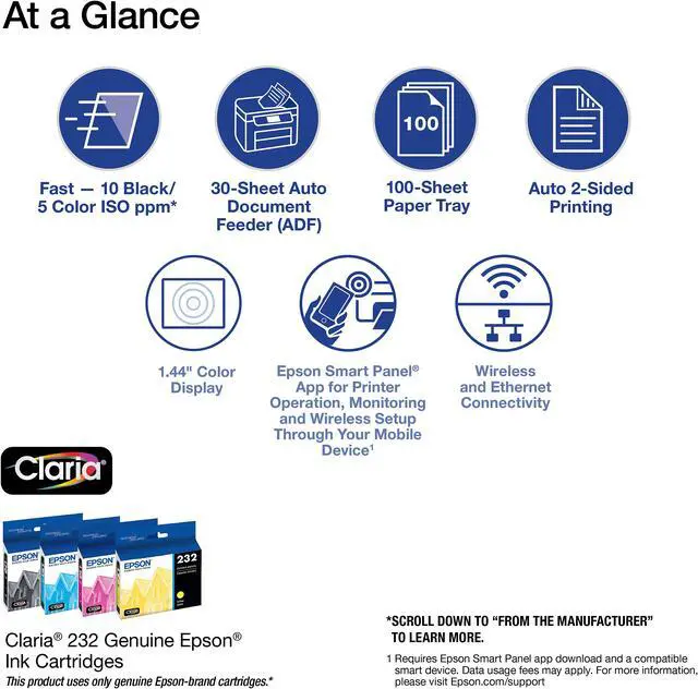 Alt view image 12 of 13 - Epson WorkForce WF-2930 Wireless All-in-One Printer