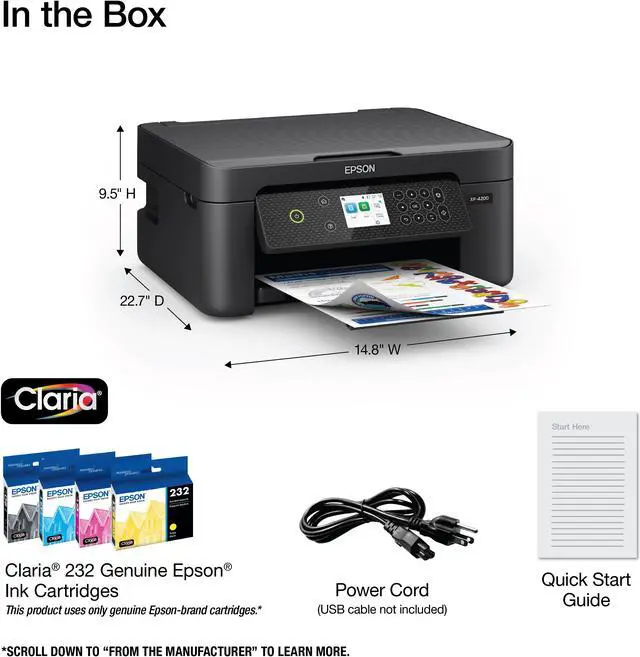 Alt view image 5 of 6 - Epson Expression Home XP-4200 Wireless Color All-in-One Printer