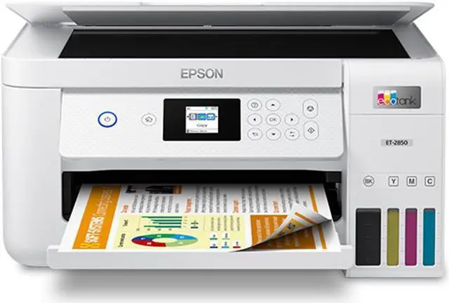 Alt view image 7 of 7 - Epson EcoTank ET-2850 Wireless Color All-in-One Cartridge-Free Supertank Printer with Scan, Copy and Auto 2-sided Printing - Refurbished 1-Year Limited Warranty