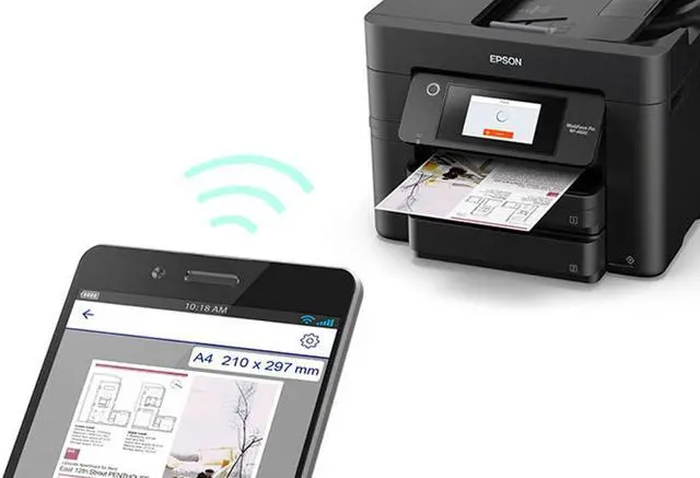 Alt view image 10 of 9 - Epson WorkForce Pro WF-4830 Wireless All-in-One Printer - Refurbished 1-Year Limited Warranty