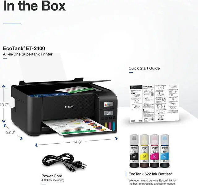 Alt view image 6 of 7 - Epson EcoTank ET-2400 Wireless Color All-in-One Cartridge-Free Supertank Printer with Scan and Copy – Easy, Everyday Home Printing