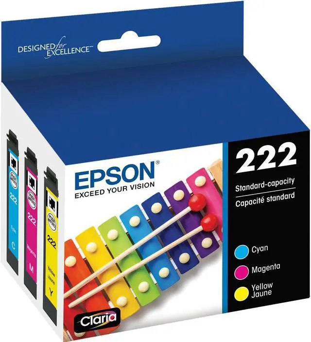 Main image of Epson Claria T222 Standard Capacity CMY Color Cartridge Multi-Pack   T222520-S