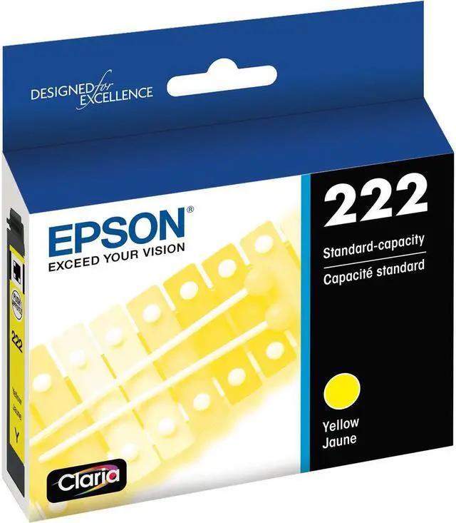 Main image of Epson Claria T222 Standard Capacity Yellow Ink Cartridge - Yellow  T222420-S