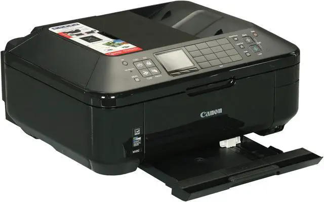Alt view image 9 of 10 - Canon PIXMA MX892 Up to 12.5 ipm (ESAT) Black Print Speed 9600 x 2400 dpi Color Print Quality Wireless LAN (IEEE 802.11b/g/n) InkJet MFP Color Printer