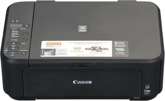 Alt view image 3 of 9 - Canon PIXMA MG2220 w/ PP-201 ESAT: 8.4 ipm Black Print Speed 4800 x 1200 dpi Color Print Quality USB InkJet MFP Color Printer