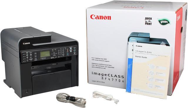 Alt view image 10 of 10 - Canon imageCLASS MF4770n Monochrome Multifunction Laser Printer
