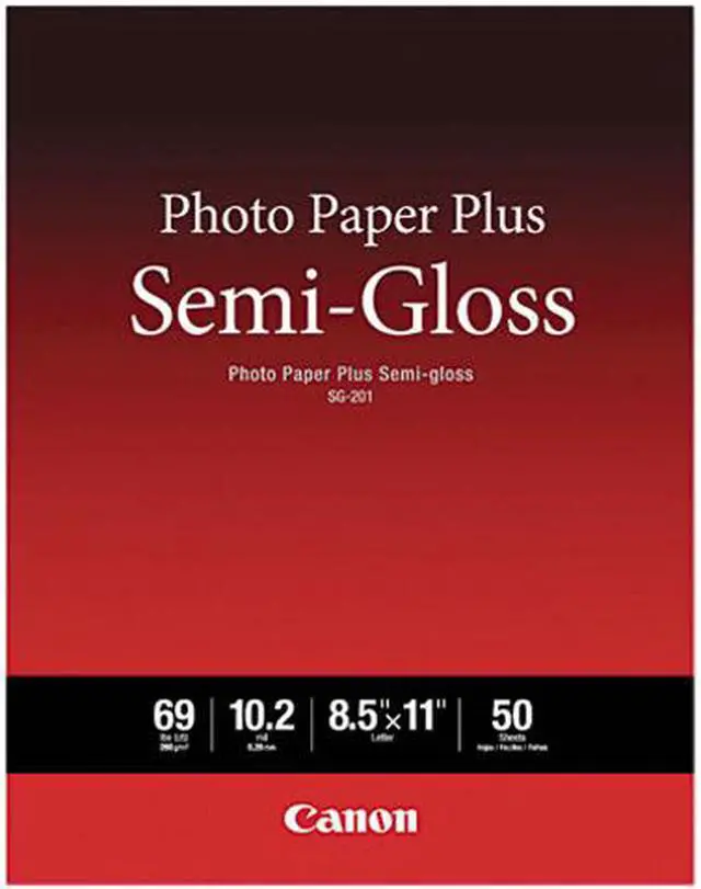 Main image of Canon SG-201 Photo Paper (1686B063) Plus Semi-Gloss, 8.5"X11", 50 Sheets/Pack