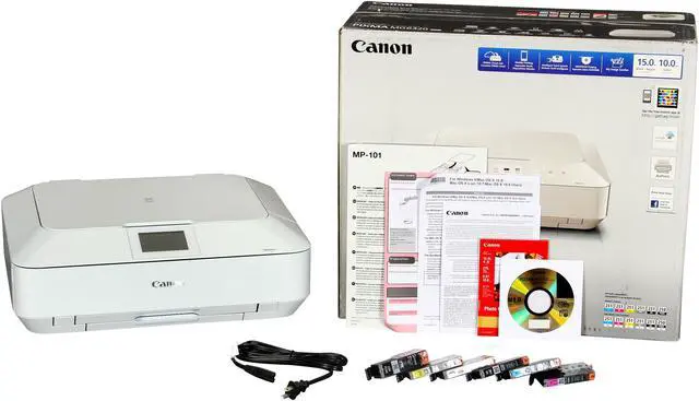 Alt view image 10 of 10 - Canon PIXMA MG6320 ESAT Approx. 15.0 ipm Black Print Speed 9600 x 2400 dpi Color Print Quality Ethernet (RJ-45) / USB / Wi-Fi InkJet MFP Color Inkjet Printer
