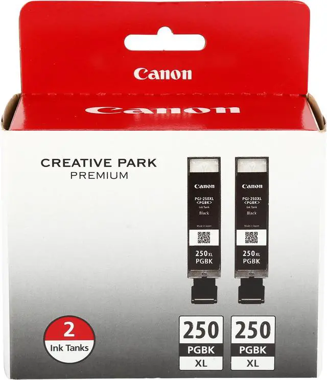 Main image of Canon PGI-250 XL High Yield Ink Cartridge - Dual Pack - Pigmented Black
