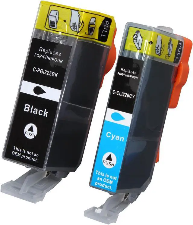 Alt view image 3 of 6 - Green Project Compatible Ink Cartridge Replacement for Canon PGI225 & CLI226 (4pc. Canon PGI225 & 2 Black 2 Cyan 2 Magenta 2 Yellow Canon CLI226) 12 Pack