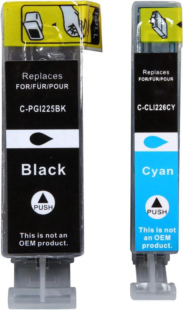 Alt view image 4 of 6 - Green Project Compatible Ink Cartridge Replacement for Canon PGI225 & CLI226 (4pc. Canon PGI225 & 2 Black 2 Cyan 2 Magenta 2 Yellow Canon CLI226) 12 Pack