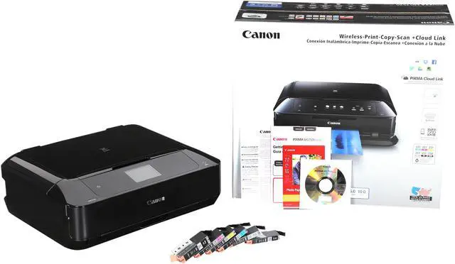 Alt view image 12 of 12 - Canon PIXMA MG7520 Black (9489B002) 9600 dpi x 2400 dpi wireless/USB color Inkjet Photo Printer