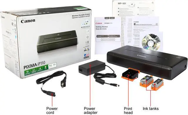 Alt view image 2 of 8 - Canon PIXMA iP110 Wireless Mobile Printer