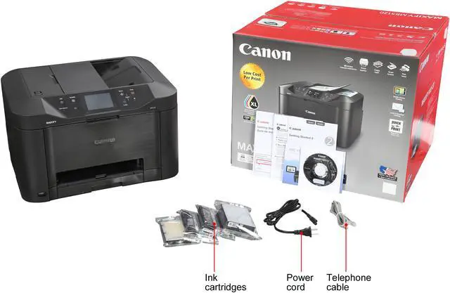 Alt view image 12 of 12 - Canon MAXIFY MB5120 ESAT: 24.0 ipm Black Print Speed 600 x 1200 dpi Color Print Quality Ethernet (RJ-45) / USB / Wi-Fi InkJet MFC / All-In-One Color Printer - Inkjet Printers