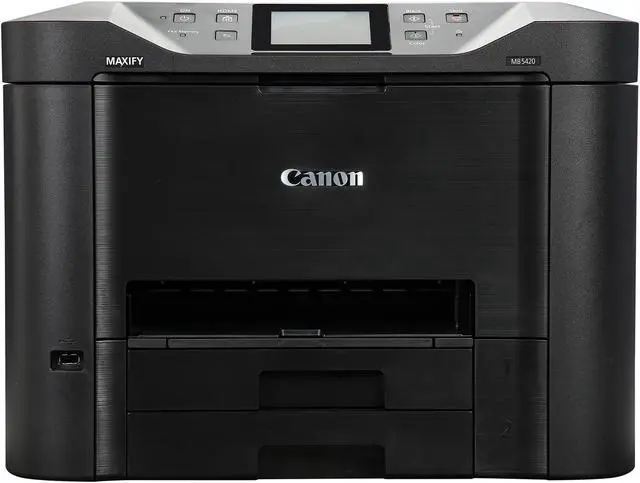 Alt view image 3 of 11 - Canon MAXIFY MB5420 ESAT: 24.0 ipm Black Print Speed 600 x 1200 dpi Color Print Quality Ethernet (RJ-45) / USB / Wi-Fi InkJet MFC / All-In-One Color Printer - Inkjet Printers
