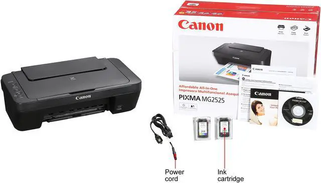 Alt view image 10 of 10 - Canon PIXMA MG2525 (0727C002) 4800 dpi x 600 dpi USB color Inkjet All-In-One Printer