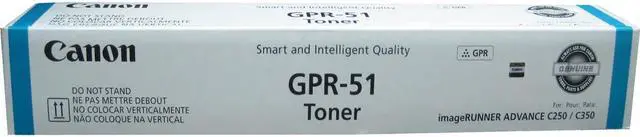 Alt view image 2 of 2 - Canon GPR51C GPR-51 Toner Cartridge Cyan