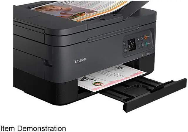 Alt view image 5 of 9 - Canon PIXMA TR7020 Wireless All-In-One Inkjet Printer - Black (4460C003)
