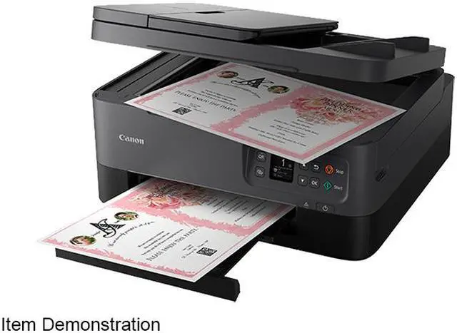 Alt view image 6 of 9 - Canon PIXMA TR7020 Wireless All-In-One Inkjet Printer - Black (4460C003)