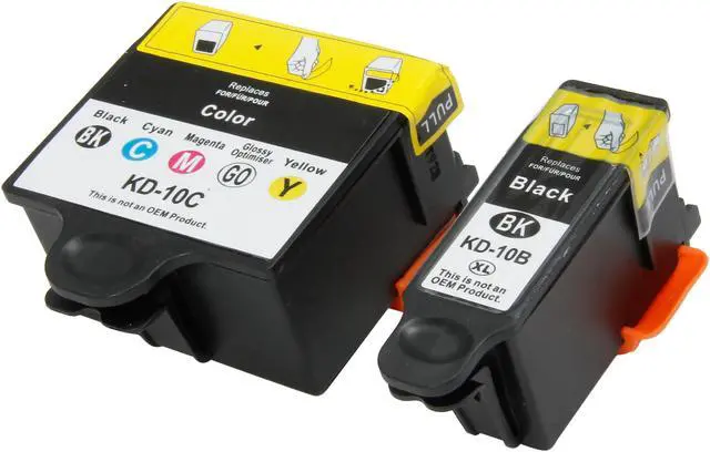 Alt view image 2 of 3 - Green Project Compatible Ink Cartridge Replacement for Kodak ( 2pc. Kodak 10BK , 1pc. Kodak 10C) 3 Pack