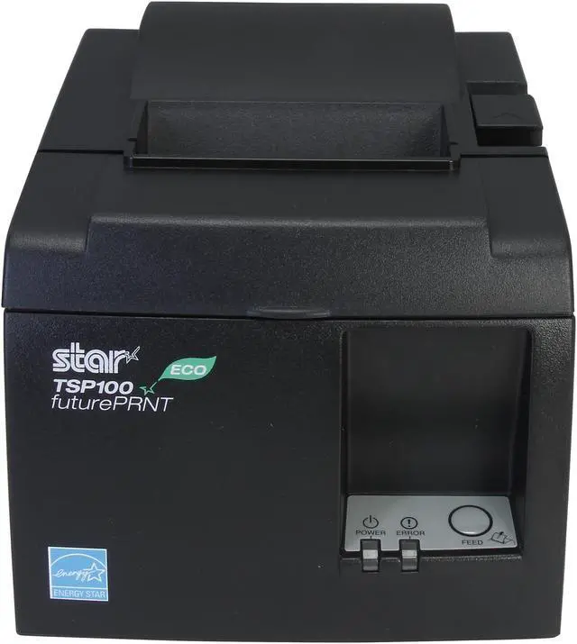 Alt view image 2 of 6 - Star Micronics TSP143ECO 39464010 Direct Thermal Receipt Printer (Gray) – Auto-Cutter, USB Interface