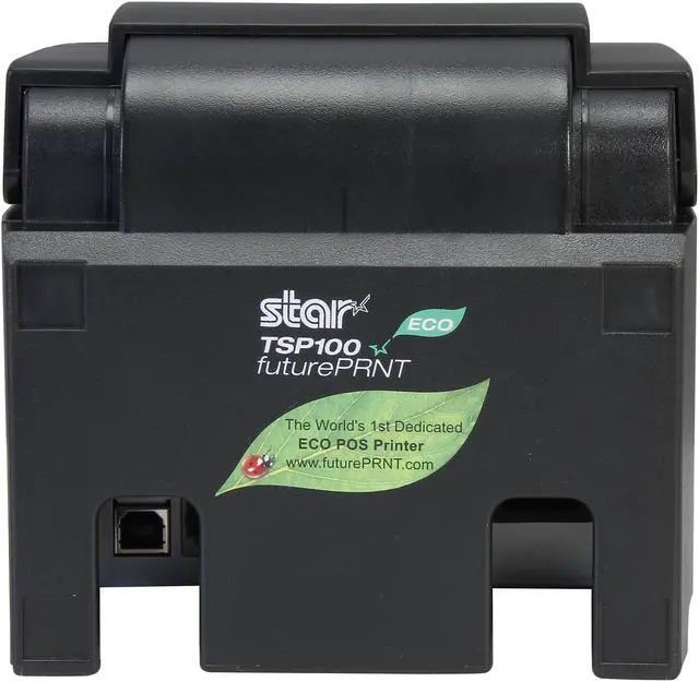 Alt view image 4 of 6 - Star Micronics TSP143ECO 39464010 Direct Thermal Receipt Printer (Gray) – Auto-Cutter, USB Interface