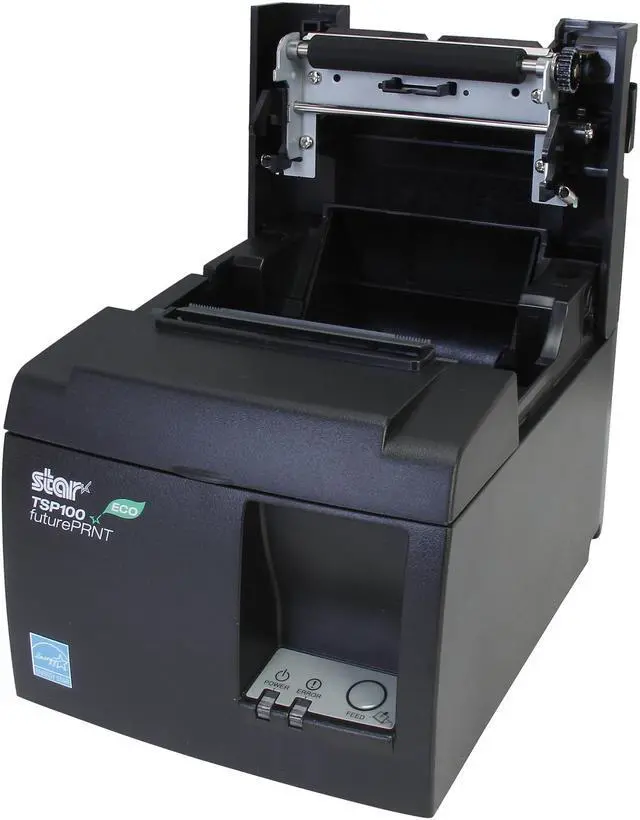 Alt view image 5 of 6 - Star Micronics TSP143ECO 39464010 Direct Thermal Receipt Printer (Gray) – Auto-Cutter, USB Interface
