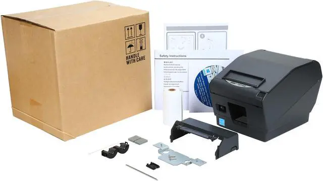 Alt view image 7 of 7 - Star Micronics 39442210 TSP700 Series Direct Thermal Receipt Printer, Parallel - Gray - TSP743IIC-24GRY