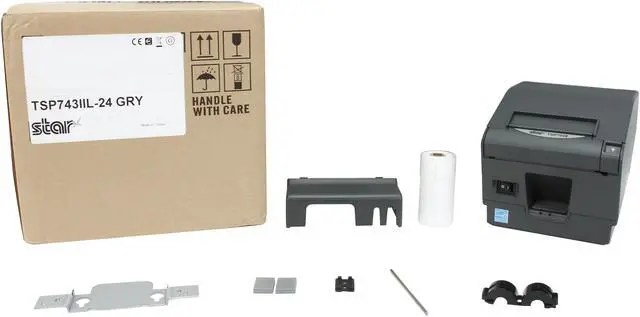 Alt view image 7 of 7 - Star Micronics 37999950 TSP700II Series Direct Thermal Receipt Printer - Gray - TSP743IIL-24 GRY