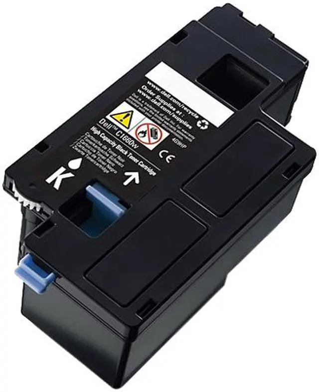Main image of Dell 4G9HP 1,250-Page Black Toner Cartridge for Dell C1660w Color Printer Black