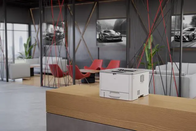 Alt view image 12 of 13 - RICOH 132 P Black and White Laser Printer
