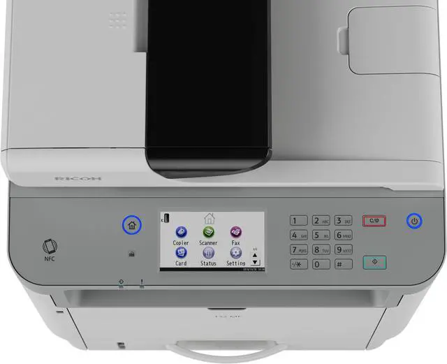 Alt view image 3 of 13 - RICOH 132 MF Black and White Multifunction Laser Printer