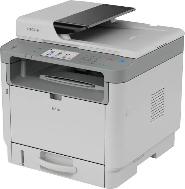 Alt view image 4 of 13 - RICOH 132 MF Black and White Multifunction Laser Printer