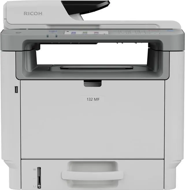 Alt view image 6 of 13 - RICOH 132 MF Black and White Multifunction Laser Printer