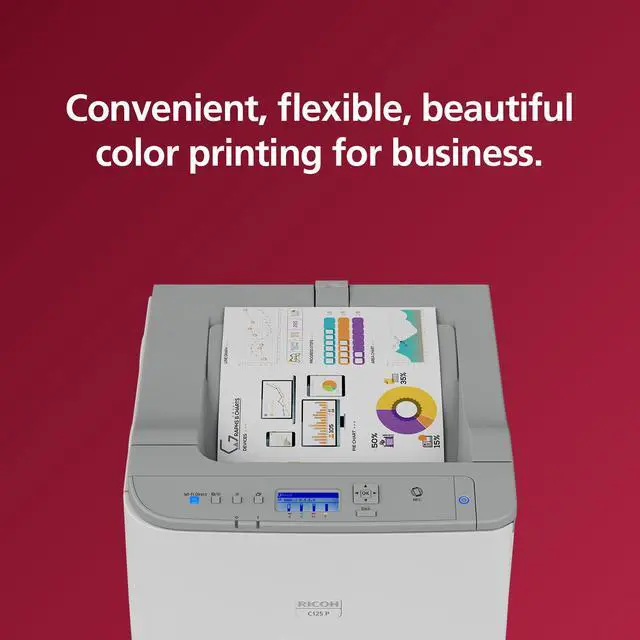 Alt view image 7 of 11 - RICOH C125 P Wireless Color Laser Printer