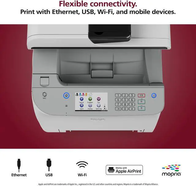 Alt view image 10 of 13 - RICOH C125 MF Color Multifunction Laser Printer