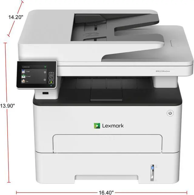 Alt view image 2 of 3 - Lexmark MB2236adwe Up to 36 ppm Monochrome Ethernet (RJ-45) / USB / Wi-Fi Laser Printer