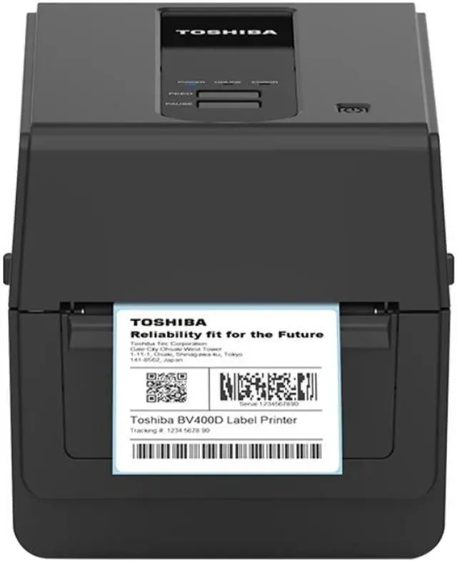 Main image of Toshiba, BV420D, 4", 300 DPI, 5 ips, USB + Ethernet, LAN with LED, Black Case Desktop Direct Thermal Printer, Toshiba TPCL, Emulation: Zebra ZPL2, Sato SBPL, Datamax DPL