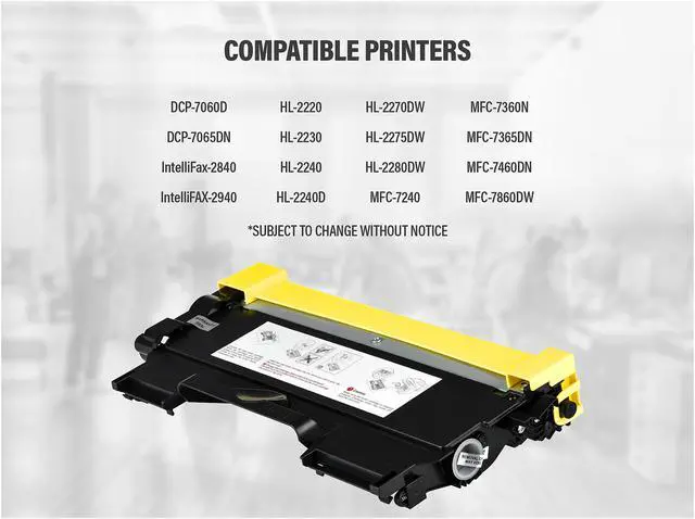 Alt view image 5 of 6 - Rosewill Replacement Toner Cartridge for Brother TN450 TN-450 TN420 TN-420, 5200 Total Page Yield, Black Ink Compatible with Brother Laser Printer (2-Pack)