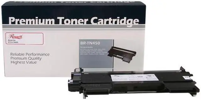 Alt view image 2 of 15 - Rosewill RTCA-TN450 Premium Quality Toner Cartridge (Replaces OEM# Brother TN-450, TN-420) 2,600 Pages Yield; Black