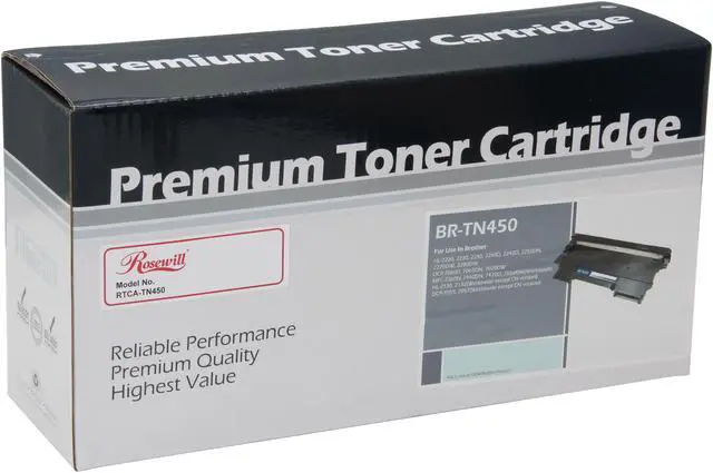 Alt view image 8 of 15 - Rosewill RTCA-TN450 Premium Quality Toner Cartridge (Replaces OEM# Brother TN-450, TN-420) 2,600 Pages Yield; Black