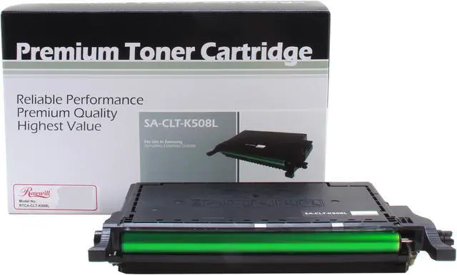 Alt view image 2 of 6 - Rosewill RTCA-CLT-K508L (CLTK508L) High Yield Black Toner Replaces Samsung K508L CLT-K508L/XAA K508 CLT-K508S/XAA