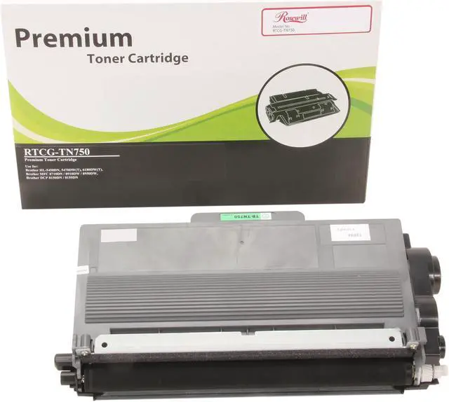 Alt view image 2 of 8 - Rosewill RTCG-TN750 Compatible Toner Cartridge (Replaces OEM Brother TN-750, TN-720) 8,000 Pages Yield; Black